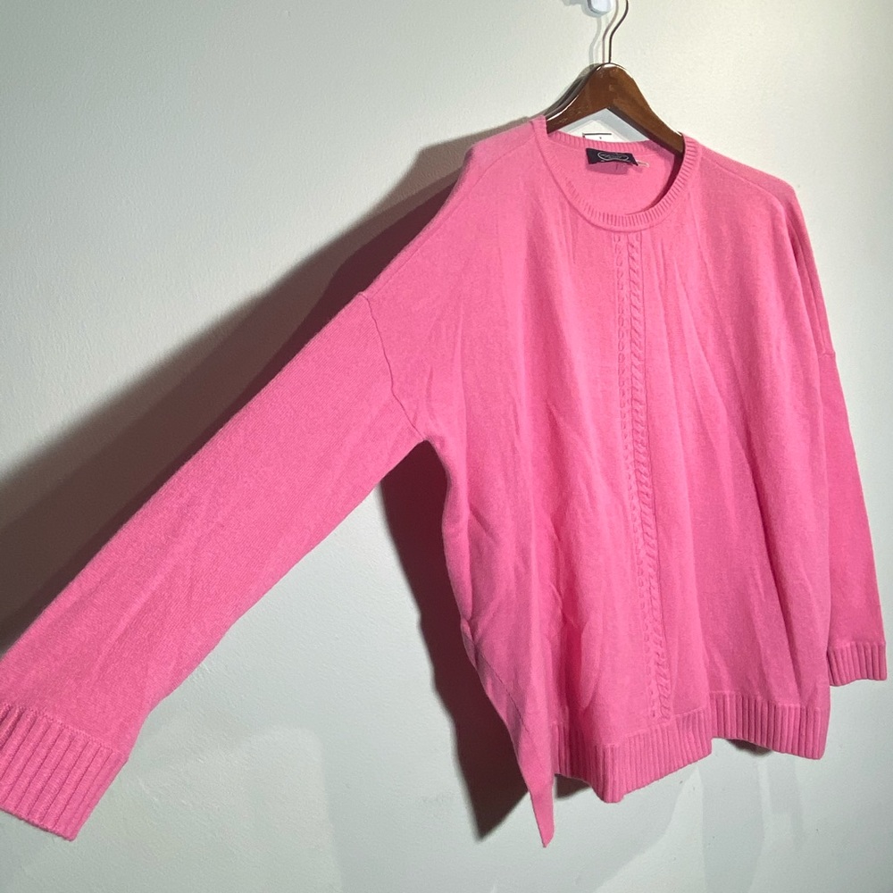 MAGASCHONI*Pink Flowy 100%Cashmere Sweater*Sm.$375 - Picture 5 of 10